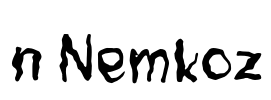 n Nemkoz Font Image