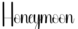 Honeymoon Font Image