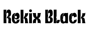 Rekix Black Font Image