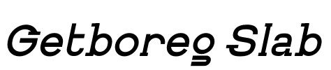 Getboreg Slab Font Image
