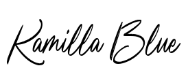 Kamilla Blue Font Image