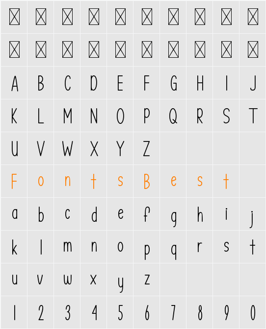 Hello Wednesday Character Map