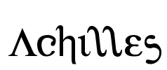 Achilles Font Image