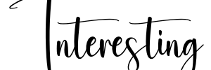 Interesting Font Image