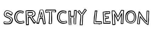 Scratchy Lemon Font Image