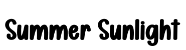 Summer Sunlight Font Image