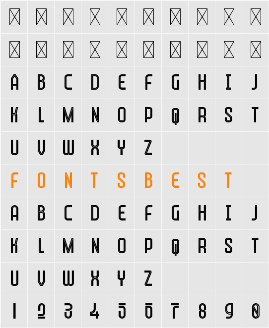 Qatar Personal Use Character Map