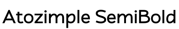 Atozimple SemiBold Font Image
