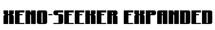 Xeno-Seeker Expanded Font Image
