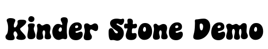 Kinder Stone Demo Font Image