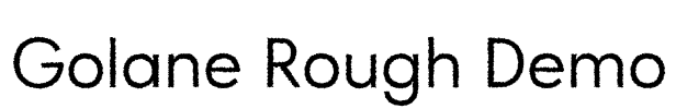 Golane Rough Demo Font Image