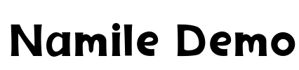 Namile Demo Font Image