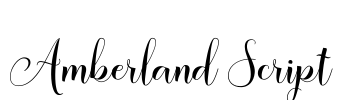 Amberland Script Font Image