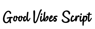 Good Vibes Script Font Image