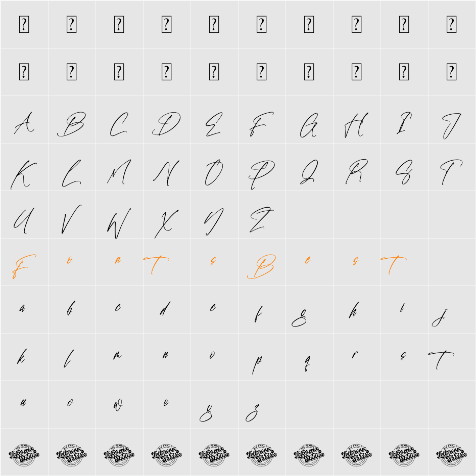 Ballemyatss DEMO VERSION Character Map