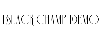 Black Champ Demo Font Image