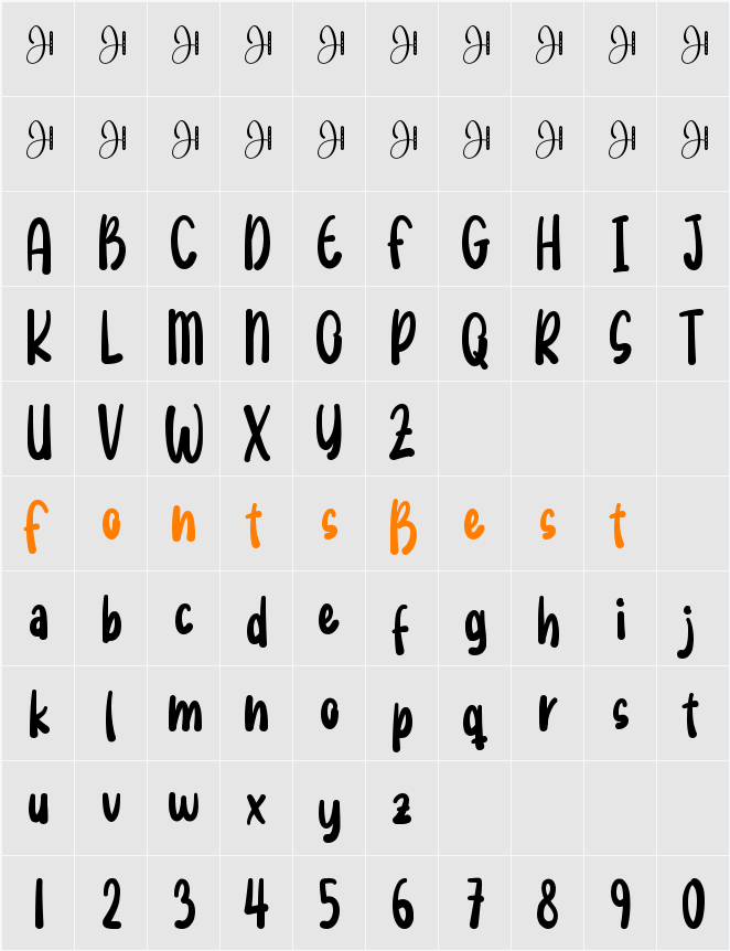 Sunny Day Character Map