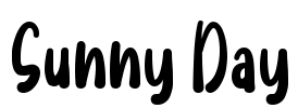Sunny Day Font Image