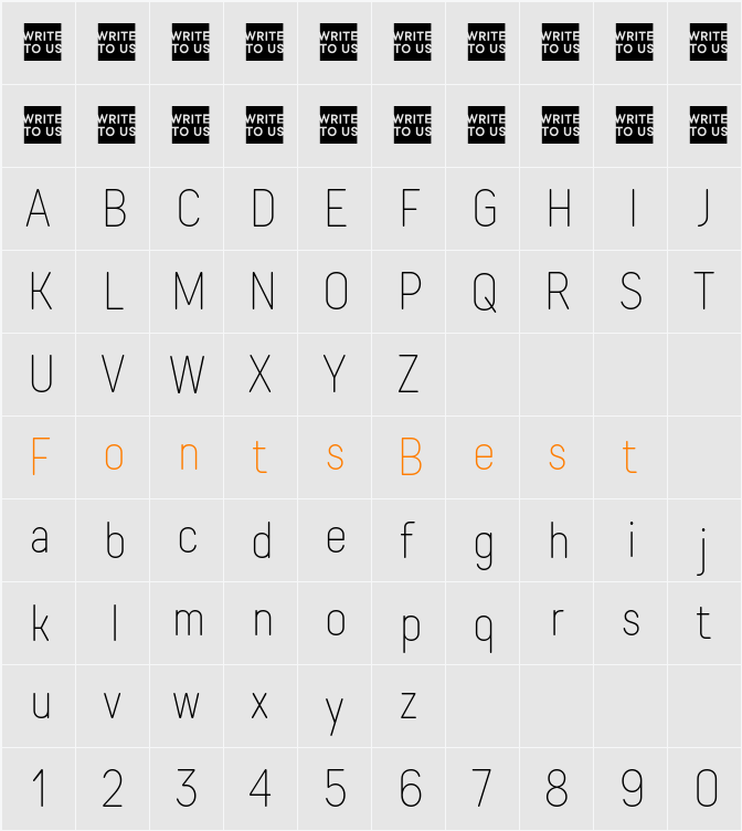 TT Rounds Neue Trl Cmd Th Character Map