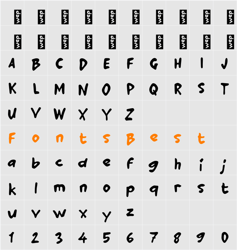 M Maguru Character Map