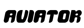 AVIATOR Font Image
