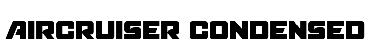 Aircruiser Condensed Font Image