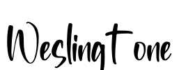 Weslingtone Font Image