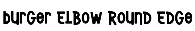 Burger Elbow Round Edge Font Image