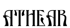 ATHEAR Font Image