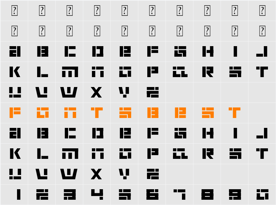 renvem Character Map