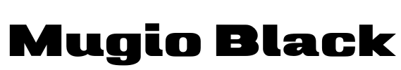 Mugio Black Font Image