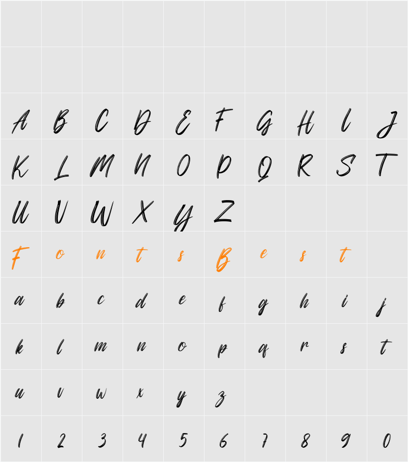 Kafflass Character Map