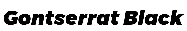 Gontserrat Black Font Image