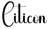 Citicon Font Image