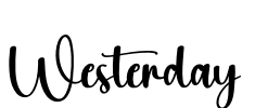Westerday Font Image
