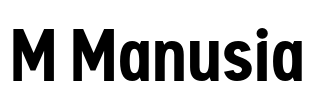 M Manusia Font Image