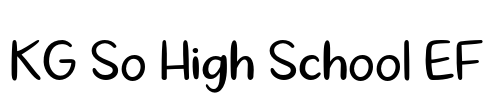 KG So High School EF Font Image