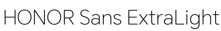 HONOR Sans ExtraLight