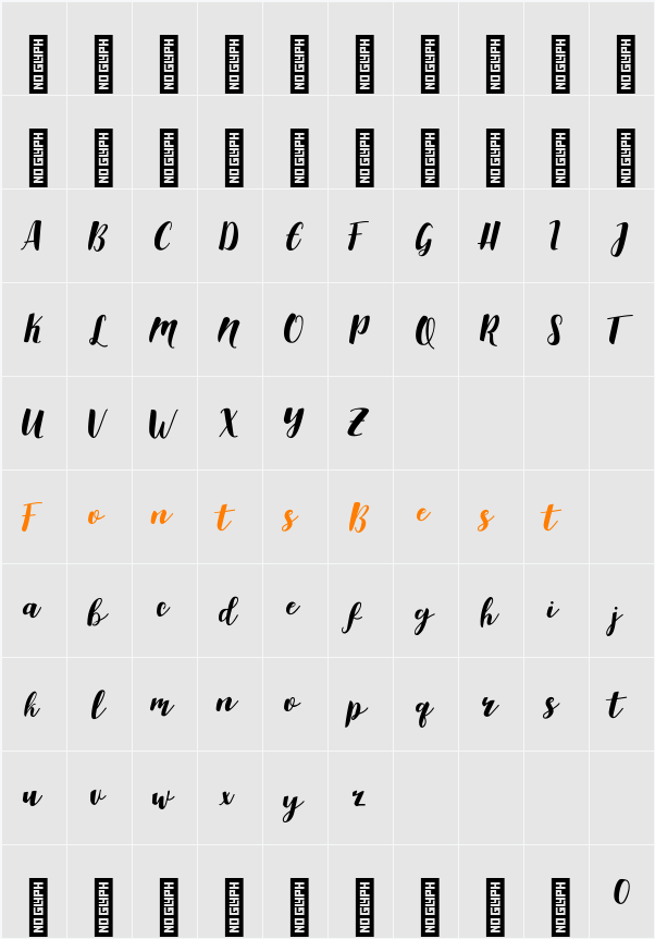 Aldine Character Map