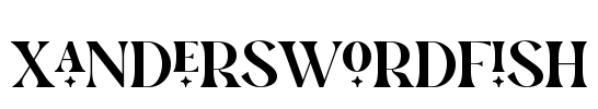 XanderSwordfish Font Image