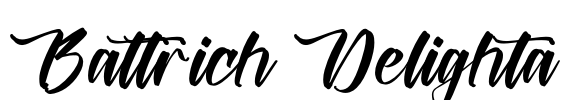 Battrich Delighta Font Image