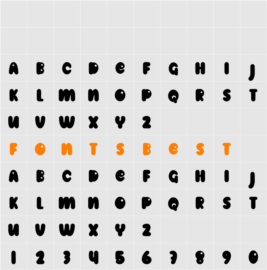 Roopey Character Map