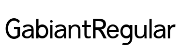 GabiantRegular Font Image