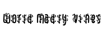 World Madly Vines Font Image
