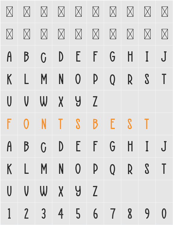 Delosta Character Map