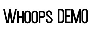 Whoops DEMO Font Image