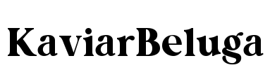 KaviarBeluga Font Image