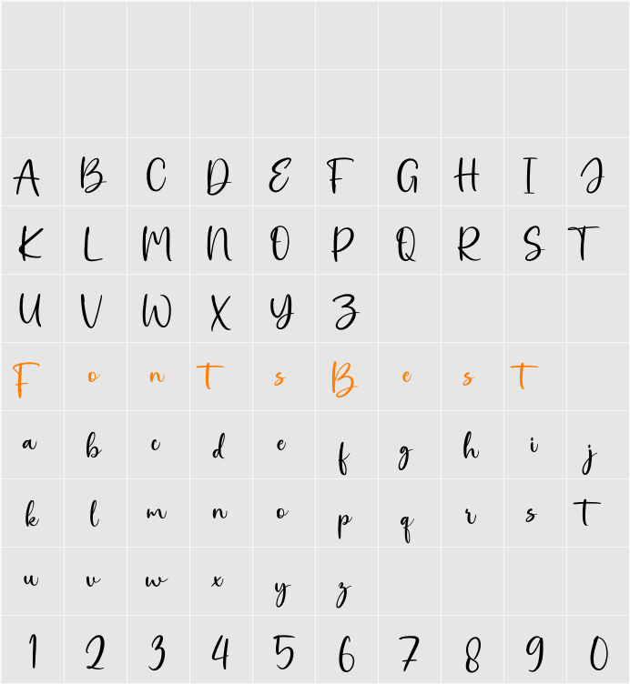Asmaraloka DEMO Character Map