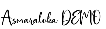 Asmaraloka DEMO Font Image