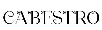 cabestro Font Image